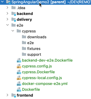 Configure Cypress to wait the Java backend in a Docker based CI